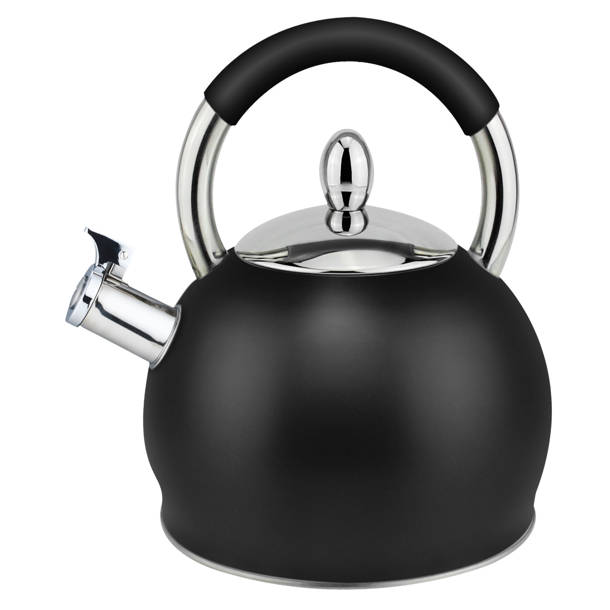 Culinary Edge 2.5 Quarts Stainless Steel Whistling Stovetop Tea Kettle